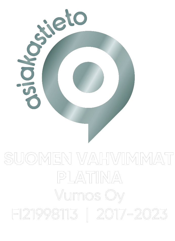 Vumos belongs to Finland´s strongest companies with platin rating 2017 - 2023
